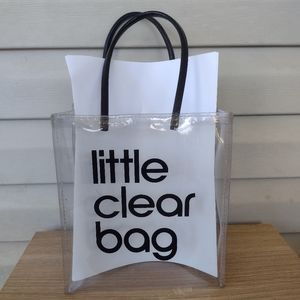 Bloomingdale's Transparent Tote with Black Accents